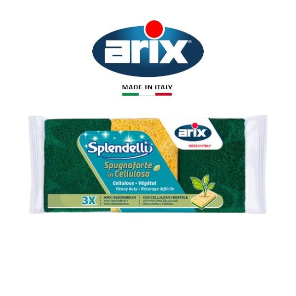 Arix-Natural-Sponge-3-pcs-100-Pure-Cellulose-Strong-Abrasive-Fibers-Super-Absorbent-Cleaning-Solution Arix Natural Sponge 3 pcs - 100% Pure Cellulose, Strong Abrasive Fibers, Super Absorbent Cleaning Solution – Wholesale & Export UAE