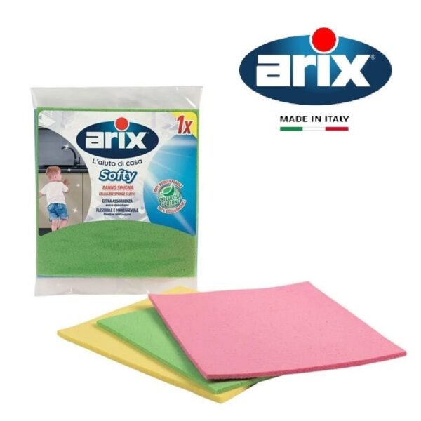 Arix-Softy-Natural-Cellulose-Sponge-Cloth-1-pc-Eco-Friendly-amp-High-Absorption Arix Softy Natural Cellulose Sponge Cloth 1 pc - Eco-Friendly & High Absorption – Wholesale & Export UAE