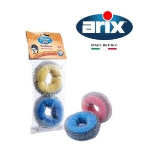 Arix Splendelli Rub & Shine Zinc-Coated Wire Sponge 2 pcs - Ultimate Cleaning Power – Wholesale & Export UAE