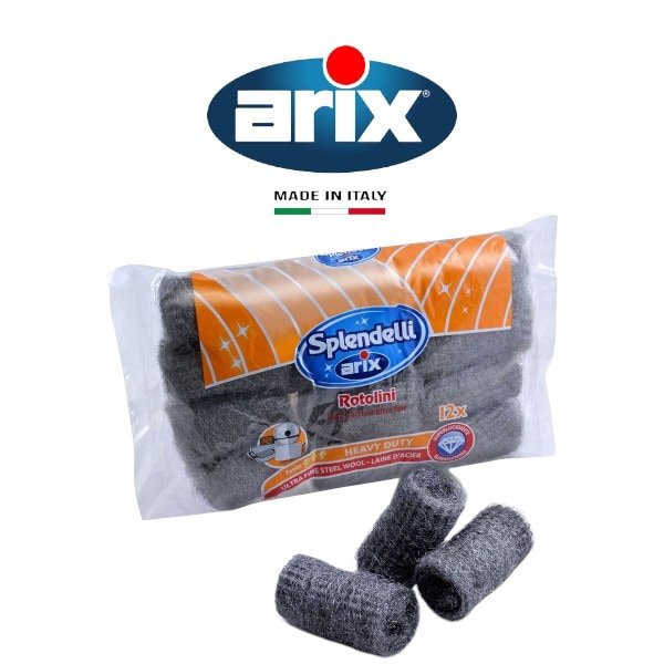 Arix-Splendelli-Ultrafine-Steel-Wool-Rolls-12-pcs-Versatile-Cleaning-for-Stainless-Steel-Aluminum-and-DIY-Projects Arix Splendelli Ultrafine Steel Wool Rolls 12 pcs - Versatile Cleaning for Stainless Steel, Aluminum, and DIY Projects – Wholesale & Export UAE