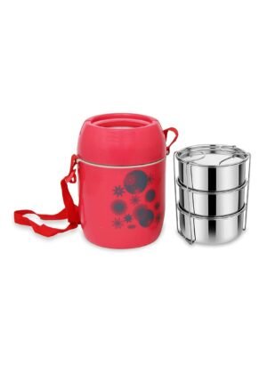 Asian Insulated Stainless Steel Lunch Box Executive Hot Lunch Carrier 3 Tier (Item Design and Color May Vary) – Wholesale & Export UAE