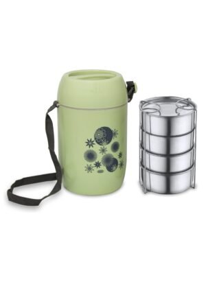 Asian Insulated Stainless Steel Lunch Box Executive Hot Lunch Carrier 4 Tier (Item Design and Color May Vary) – Wholesale & Export UAE