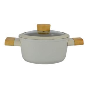 Avci Home Maker Swiss Crystal Non-Stick Casserole with Knob Beige 18cm – Wholesale & Export UAE