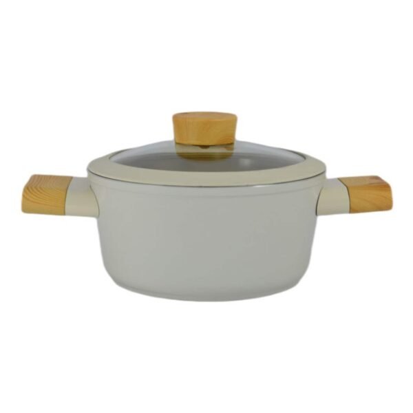 Avci Home Maker Swiss Crystal Non-Stick Casserole with Knob Beige 18cm – Wholesale & Export UAE