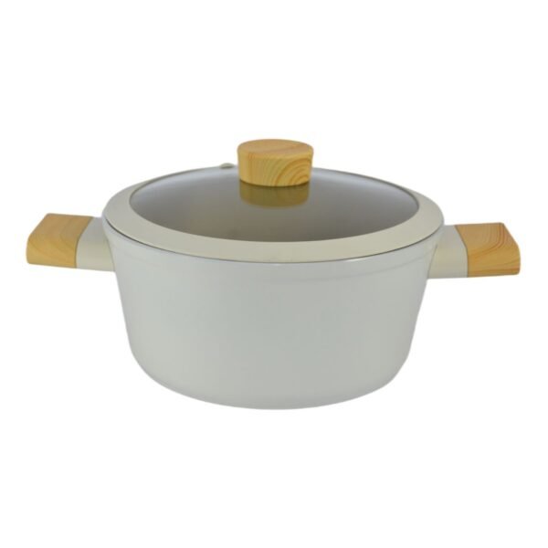 Avci Home Maker Swiss Crystal Non-Stick Casserole with Knob Beige 22cm – Wholesale & Export UAE