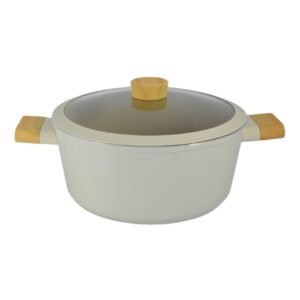 Avci Home Maker Swiss Crystal Non-Stick Casserole with Knob Beige 26cm – Wholesale & Export UAE