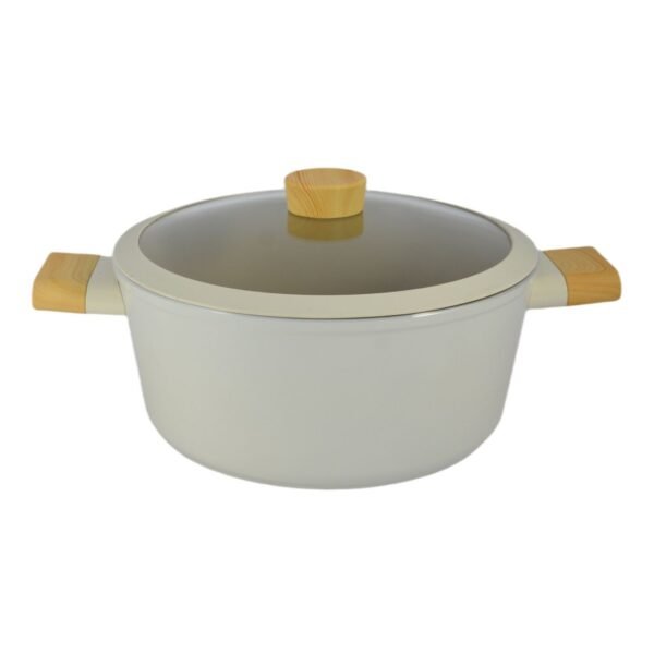 Avci Home Maker Swiss Crystal Non-Stick Casserole with Knob Beige 26cm – Wholesale & Export UAE