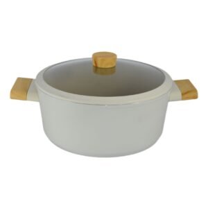 Avci Home Maker Swiss Crystal Non-Stick Casserole with Knob Beige 28cm – Wholesale & Export UAE