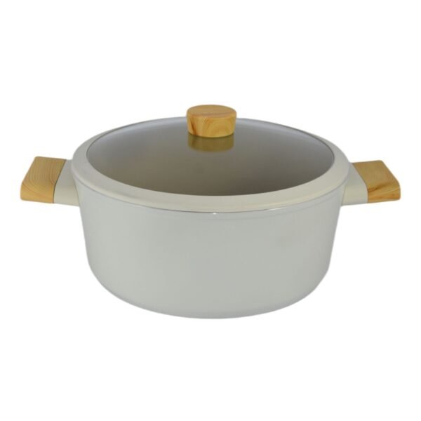 Avci Home Maker Swiss Crystal Non-Stick Casserole with Knob Beige 28cm – Wholesale & Export UAE