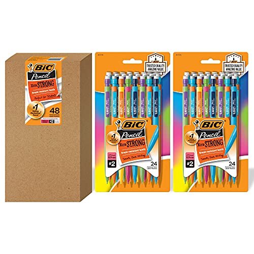 BIC XtraStrong Mechanical Pencil Colorful Barrel Thick Point 09mm 48Count – Wholesale & Export UAE