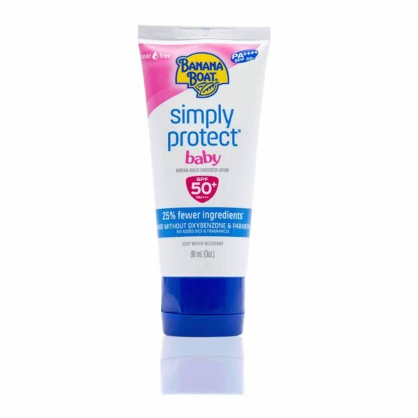 Banana Boat Simply Protect Baby Sunscreen Lotion SPF50+, 90ml – Wholesale & Export UAE