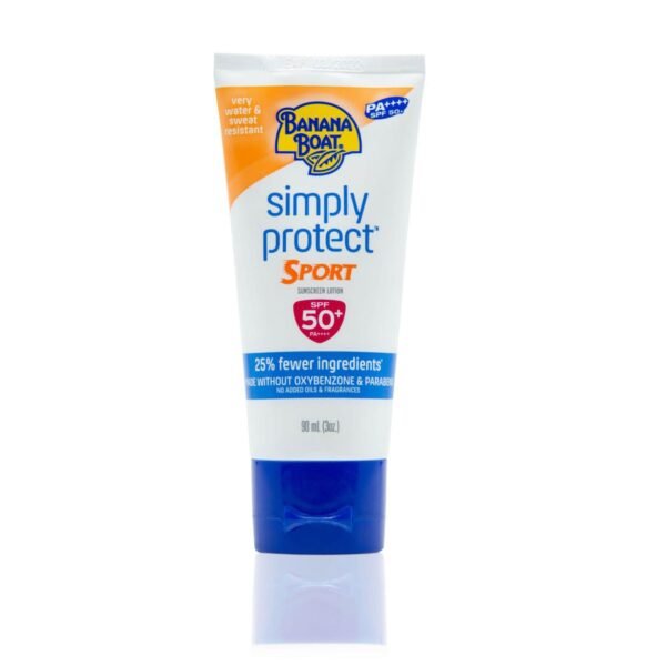 Banana Boat Simply Protect Sport Sunscreen Lotion SPF 50, 90ml – Wholesale & Export UAE