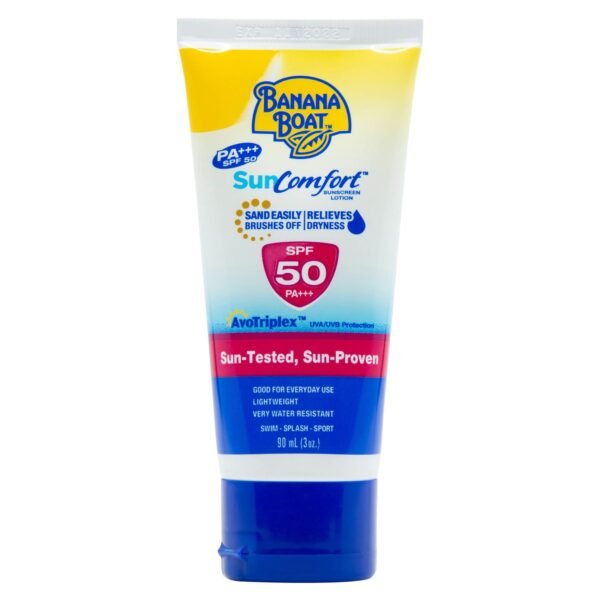 Banana-Boat-Sun-Comfort-Sunscreen-Lotion-SPF50-90ml Banana Boat Sun Comfort Sunscreen Lotion SPF50, 90ml – Wholesale & Export UAE