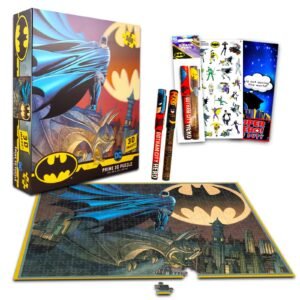 Batman Jigsaw Puzzle for Kids and Adults - Bundle with 500 Piece Batman Puzzle Assorted Style Plus Batman Pen, Batman Stickers, and More Sup – Wholesale & Export UAE