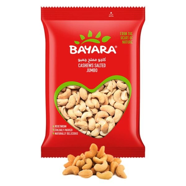 Bayara Cashews Salted Jumbo 400g – Wholesale & Export UAE