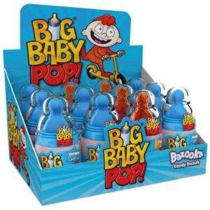 Bazooka Big Baby Pop Cola Hard Candy, 32g, Pack of 12 – Wholesale & Export UAE