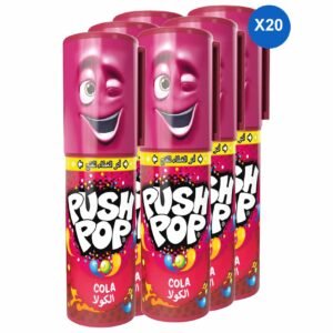 Bazooka Push Pop Cola Hard Candy, 15g, Pack of 20 – Wholesale & Export UAE