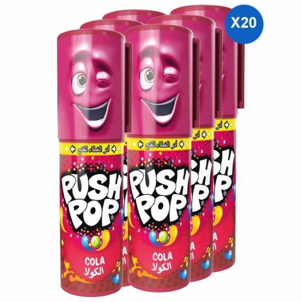 Bazooka Push Pop Cola Hard Candy, 15g, Pack of 20 – Wholesale & Export UAE