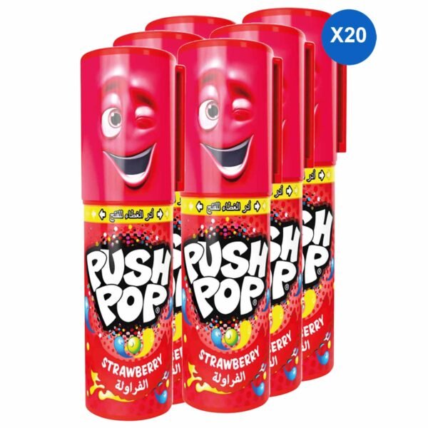 Bazooka-Push-Pop-Strawberry-Hard-Candy-15g-Pack-of-20-1 Bazooka Push Pop Strawberry Hard Candy, 15g, Pack of 20 – Wholesale & Export UAE