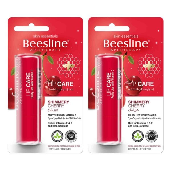 Beesline Shimmery Cherry Lip Care Balm Pink 4g Pack of 2 – Wholesale & Export UAE