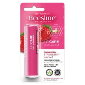Beesline Shimmery Strawberry Lip Care Balm, 4g – Wholesale & Export UAE