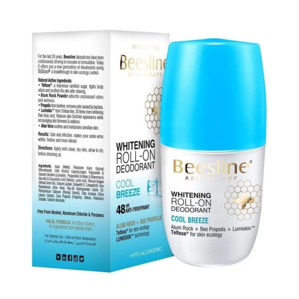 Beesline Whitening Cool Breeze Roll-On Deodorant Clear 50ml – Wholesale & Export UAE