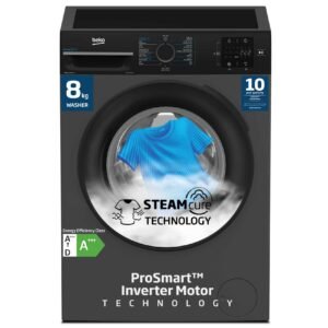 Beko 8 kg Front Load Washing Machine, 1400 RPM, 15 Programmes, Quick wash 14/28 Minutes,10 Years Warranty on ProSmart Inverter Motor, WTV814 – Wholesale & Export UAE