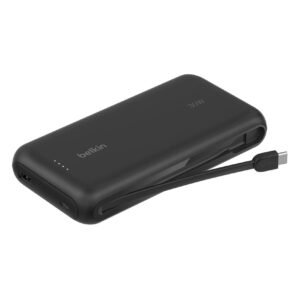 Belkin Power Bank with Built-in Charging Cable, Black, 20000 mAh, 30 W – Wholesale & Export UAE