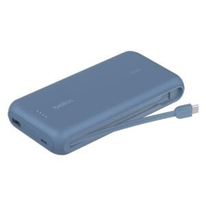 Belkin Power Bank with Built-in Charging Cable, Blue, 20000 mAh, 30 W – Wholesale & Export UAE