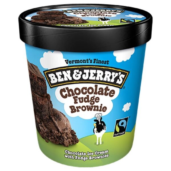 Ben & Jerry's Chocolate Fudge Brownie Ice Cream Tub, 473ml – Wholesale & Export UAE