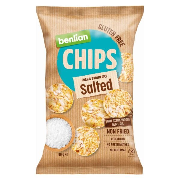 Benlian Corn and Brown Rice Salted Chips, 60g – Wholesale & Export UAE