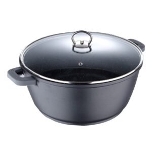 Bergner Novum Casserole With Lid Black 28cm – Wholesale & Export UAE