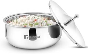 Bergner Vienna Stainless Steel Insulated Hot Pot 26cm (3.5L), Double-Walled Casserole with Lid for Keeping Food Warm & Fresh, Cast Steel – Wholesale & Export UAE