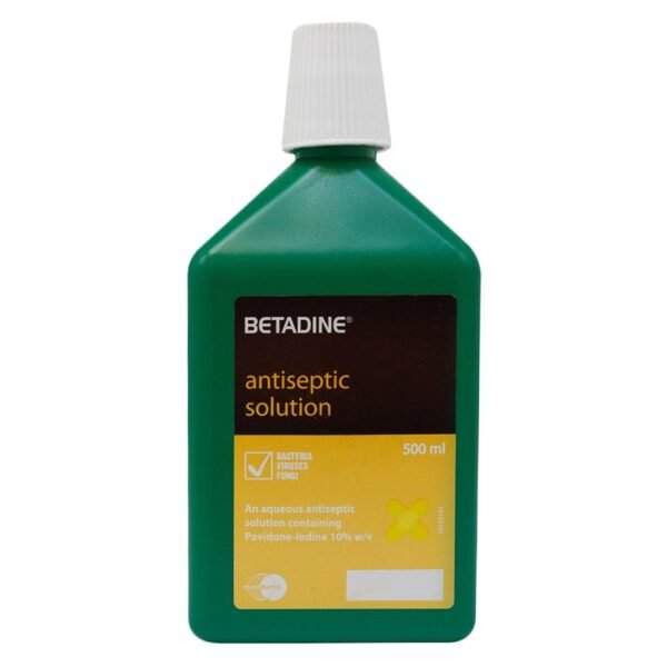 Betadine Povidone Iodine Antiseptic Solution 500ml – Wholesale & Export UAE