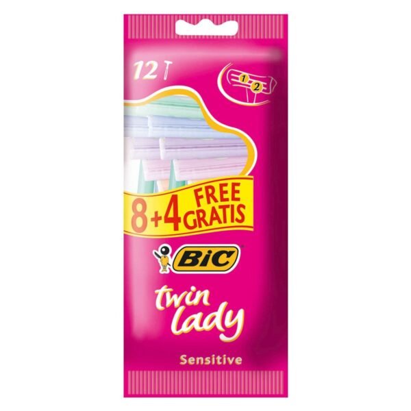 BiC-Twin-Lady-Sensitive-Razors-Multicolour-12-Razors-3 BiC Twin Lady Sensitive Razors Multicolour 12 Razors – Wholesale & Export UAE