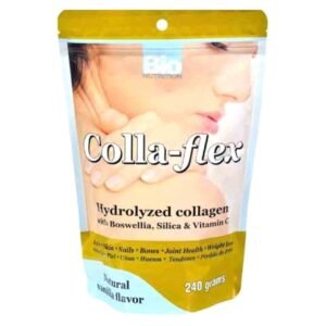 Bio Nutrition Colla-Flex Hydrolyzed Collagen Vanilla, 240g – Wholesale & Export UAE