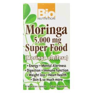 Bio Nutrition Moringa 5000mg Superfood Dietary Supplement Vegetarian Capsules Pack of 60 – Wholesale & Export UAE