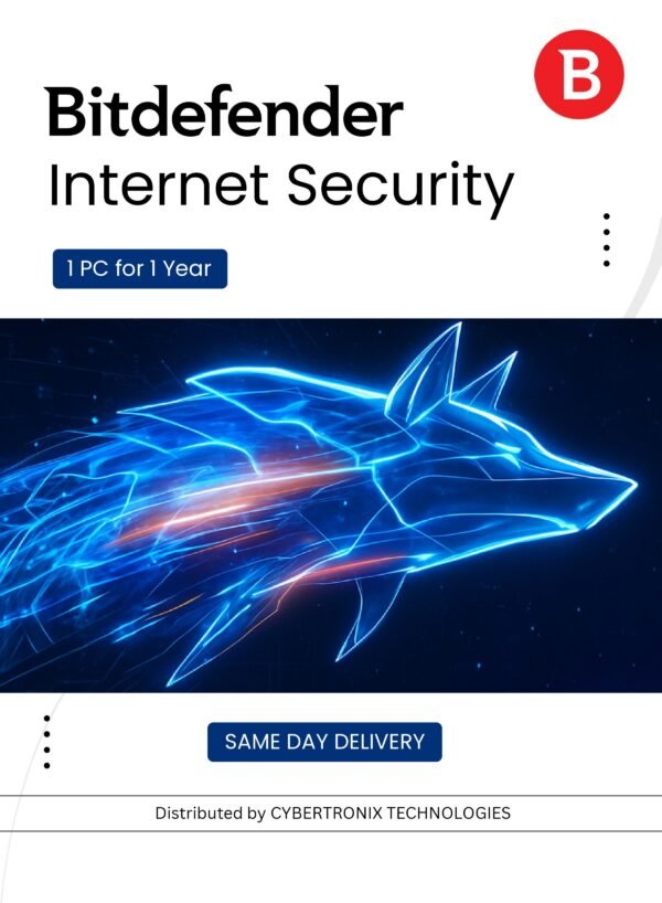 Bitdefender Internet Security 1 PC for 1 Year Digital License SAME DAY DELIVERY – Wholesale & Export UAE