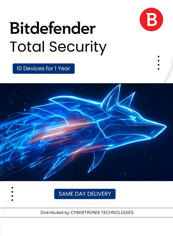 Bitdefender Total Security 10 Devices for 1 Year Digital License SAME DAY DELIVERY – Wholesale & Export UAE