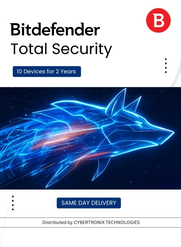 Bitdefender Total Security 10 Devices for 2 Years Digital License SAME DAY DELIVERY – Wholesale & Export UAE