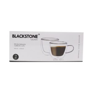 Blackstone Double Wall Tumbler Cup DG911 Clear 180ml 2 PCS – Wholesale & Export UAE
