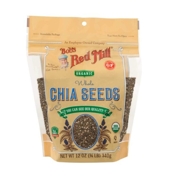 Bob's Red Mill Gluten Free Non-GMO Organic Whole Chia Seeds, 340g – Wholesale & Export UAE