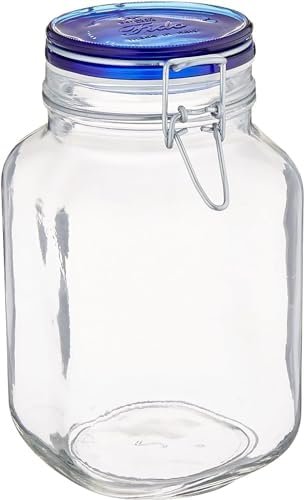Bormioli-Rocco-Fido-Square-Jar-with-Blue-Lid-67.5-Ounce-1 Bormioli Rocco Fido Square Jar with Blue Lid, 67.5-Ounce – Wholesale & Export UAE
