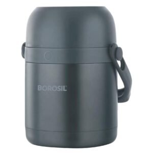 Borosil-Hot-N-Fresh-2-Layer-Stainless-Steel-Insulated-Lunch-Box-Grey-1.3L Borosil Hot-N-Fresh 2 Layer Stainless Steel Insulated Lunch Box Grey 1.3L – Wholesale & Export UAE
