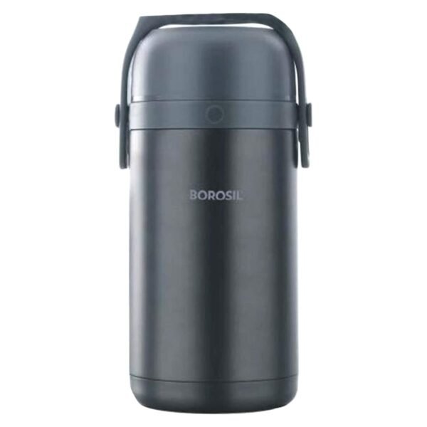 Borosil Hot-N-Fresh 3 Layer Stainless Steel Insulated Lunch Box Grey 350ml+420ml – Wholesale & Export UAE