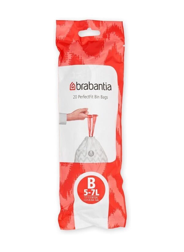Brabantia bin Liners Size B 5 L Trash Bags, 20 Bags White – Wholesale & Export UAE
