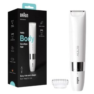 Braun Hello Body Mini Trimmer With Comb White 2 PCS – Wholesale & Export UAE