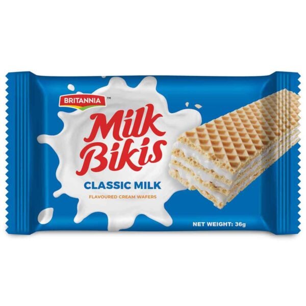 Britannia Milk Bikis Classic Milk Flavoured Cream Wafers, 36g – Wholesale & Export UAE