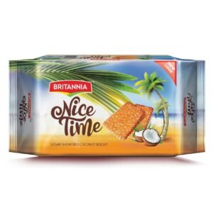 Britannia Nice Time Sugar Showered Coconut Biscuits, 100g – Wholesale & Export UAE