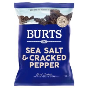 Burts Sea Salt and Cracked Pepper Flavoured Potato Chips, 150g – Wholesale & Export UAE
